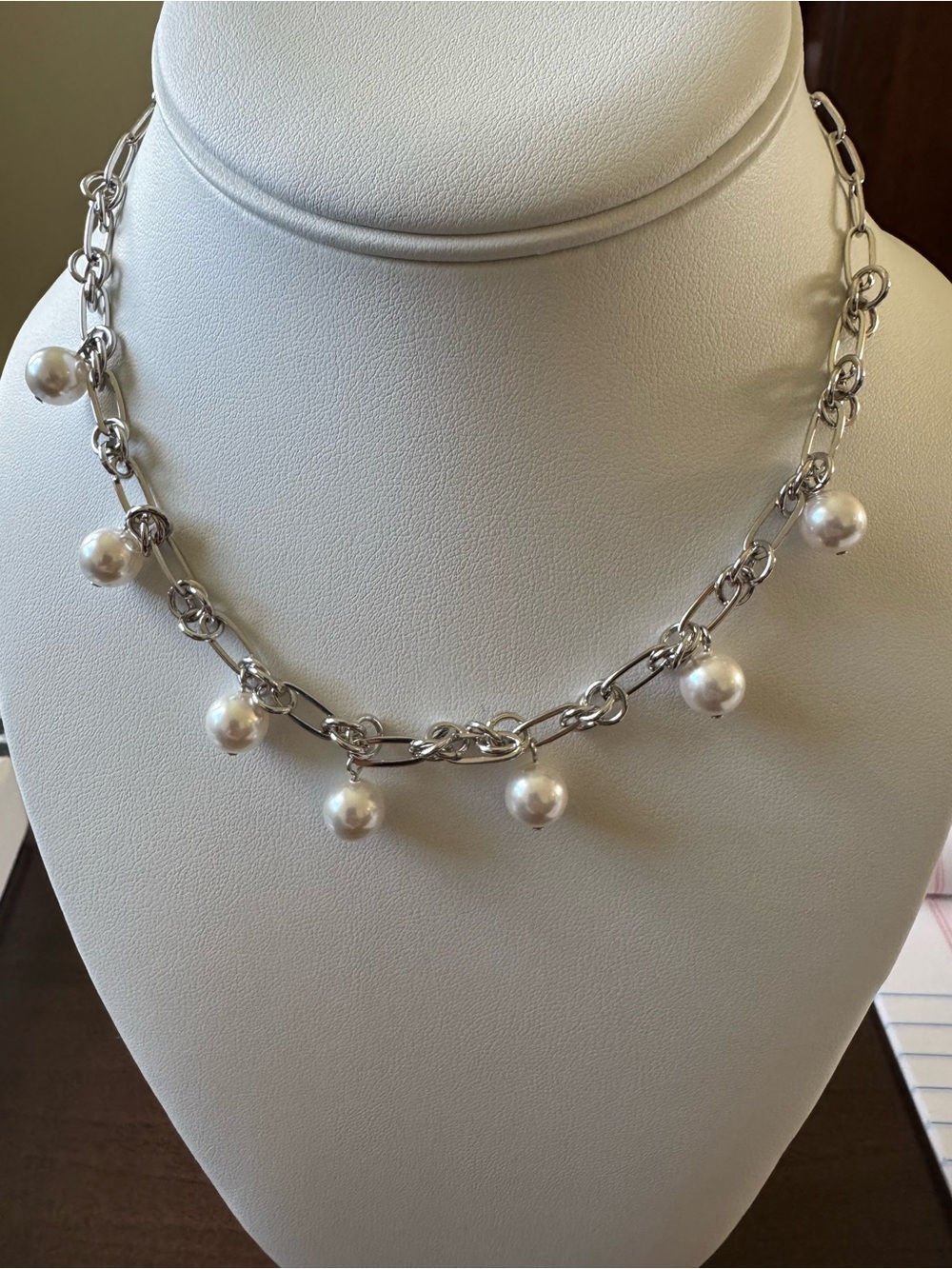 ✨Silver Pearl Necklace✨